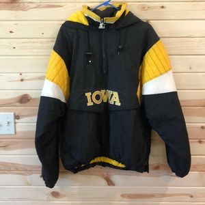 Iowa Hawkeye starter jacket with hood